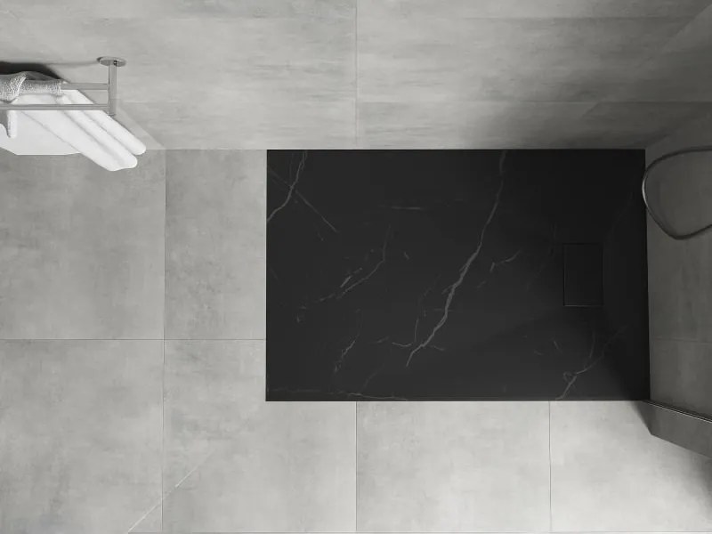 Mexen Hugo rechthoekige SMC douchebak 120 x 90 cm, zwarte steen - 42759012