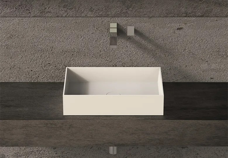 SSI Design Solid Joy rechthoekige waskom 50x35x11cm mat wit