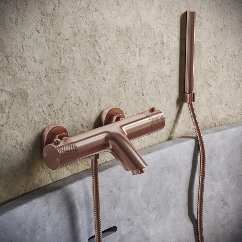 Saniclear Copper Curved temperatuurknop voor opbouw thermostaatkranen (SK38377, SK22978 en SK22982)