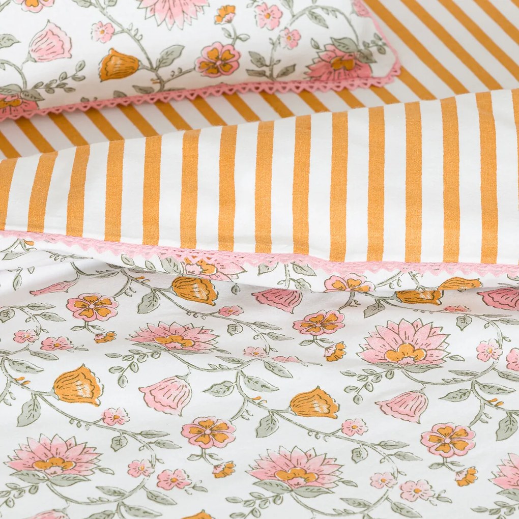 Baby dekbedovertrek in gewassen katoen, Yassia