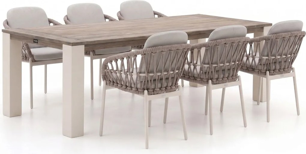 + 10% kassakorting | Diningset Bellagio  | 6 personen | Tuinset teakhout | 7-delig | Kees Smit Tuinmeubelen