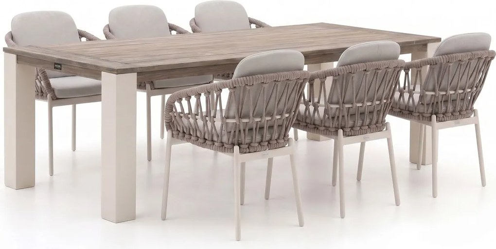 Diningset Bellagio  | 6 personen | Tuinset teakhout | 7-delig | Kees Smit Tuinmeubelen