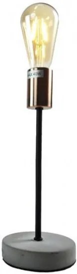 Rox Living Tafellamp Met Ledlamp 43 Cm Steen/Koper Grijs/Koper