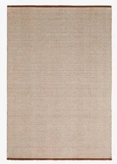 Rechthoekig Tapijt Van Wol En Katoen Quiteria Nagi Brąz & 200 X 300 Cm - Sklum