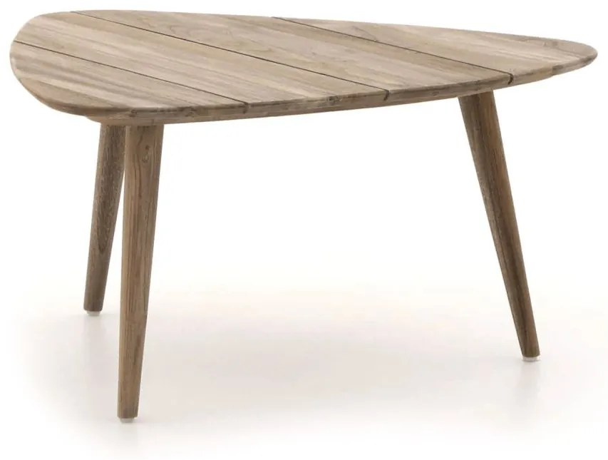 + 15% kassakorting | Loungetafel ROUGH | Driehoek | Tuintafel Teakhout | 90x90cm | Kees Smit Tuinmeubelen