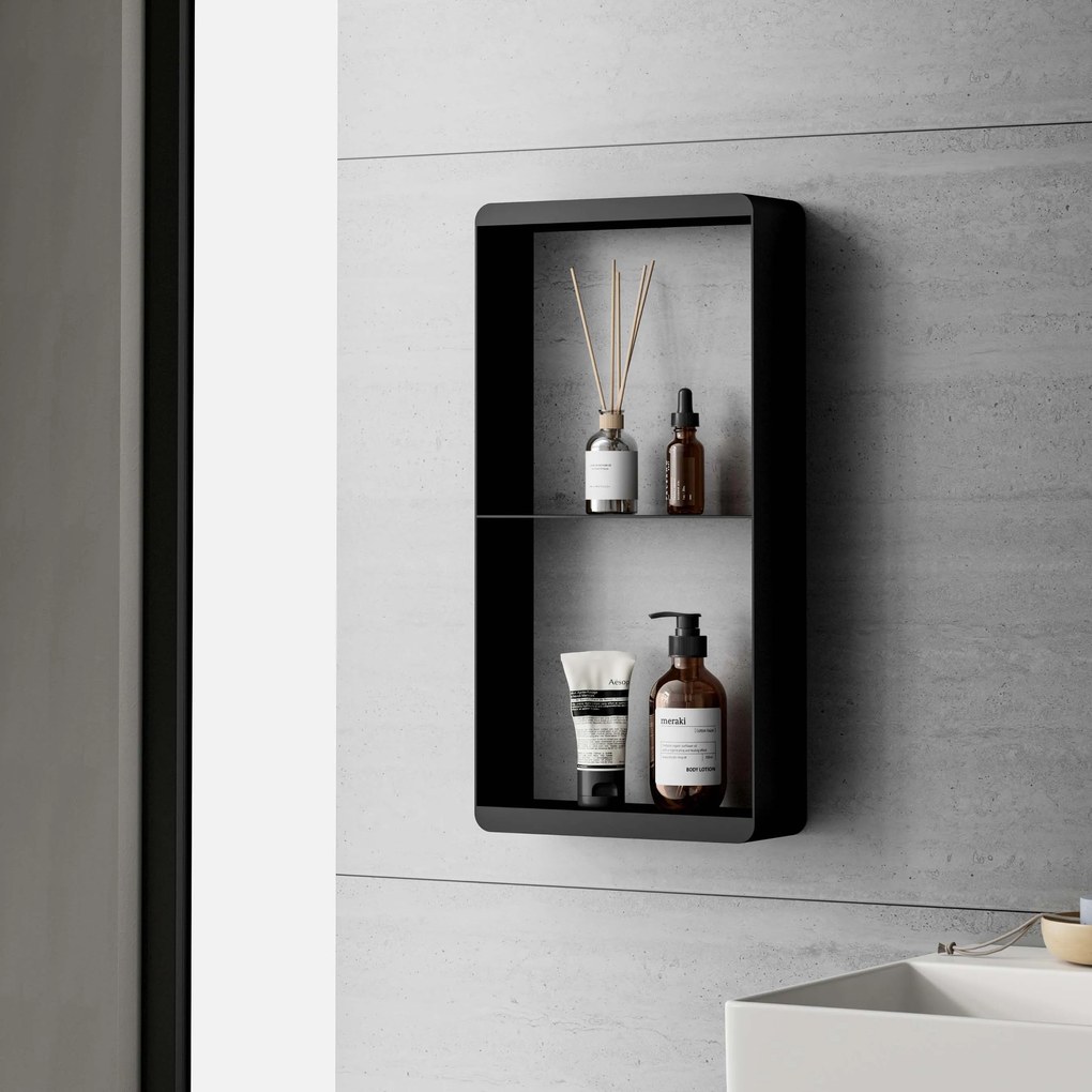 Best Design Soap Nero doucherek 2 laags 50x25cm zwart mat