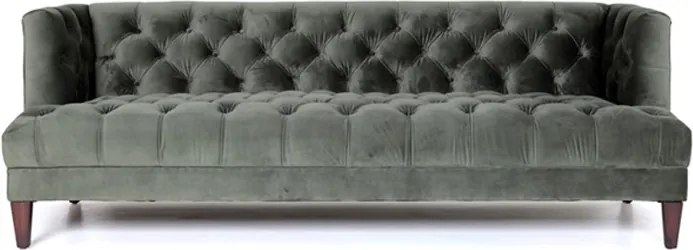 Eleonora Vogue Fluwelen Bank Met Knopen Groen
