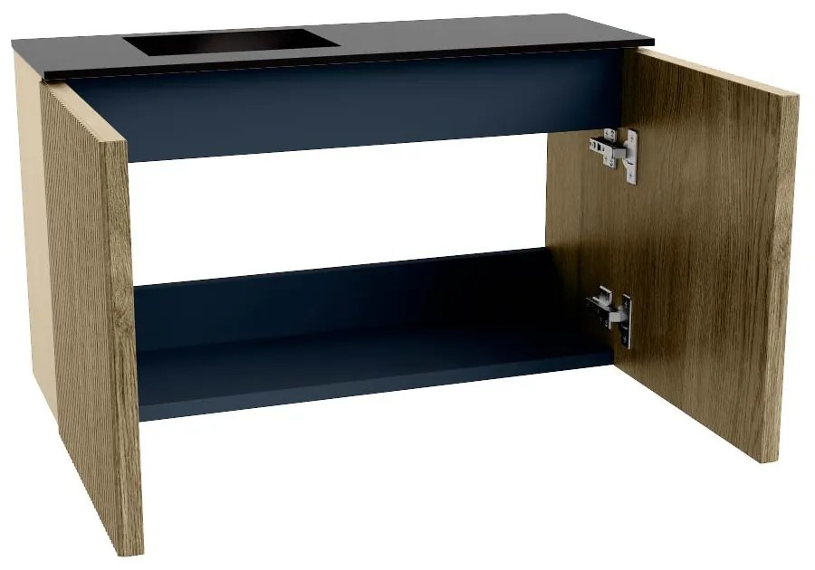 Mondiaz Joya 70cm toiletmeubel dusk met wastafel faye links 1 kraangat urban