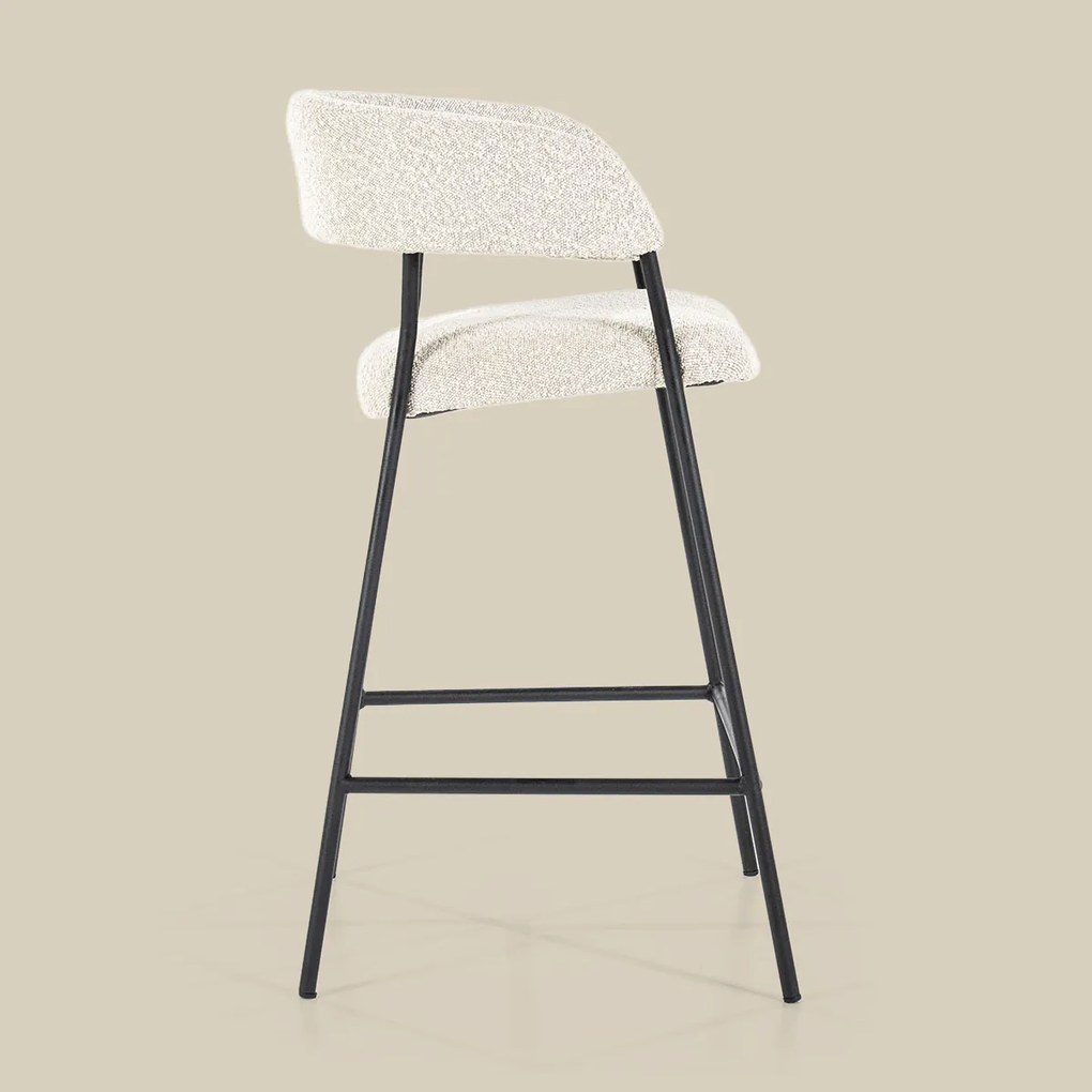 Barkruk Beige Boucle Stof