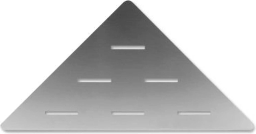 LoooX Corner Shelf inbouw hoekplanchet 30x22x1 cm geborsteld RVS