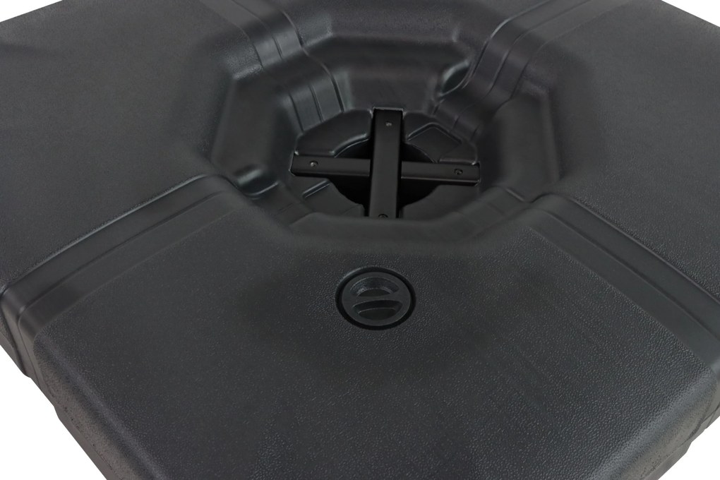 Zweefparasol  2.5x2.5m T1 (incl. voet + hoes) taupe Taupe-naturel-bruin Platinum Voyager