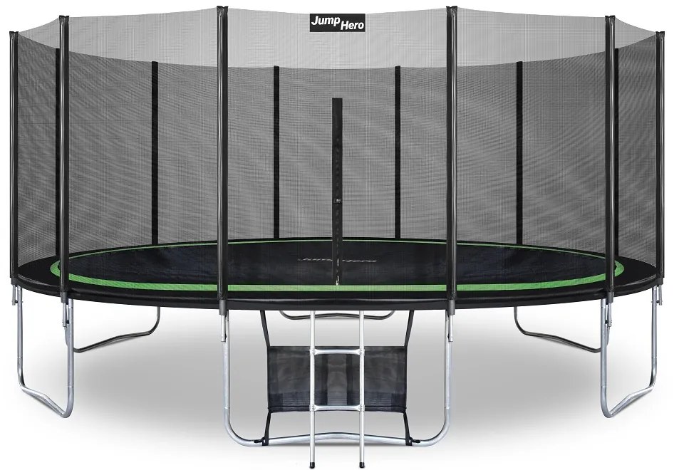 Tuintrampoline met veiligheidsnet aan buitenkant 488cm Jump Hero 16FT