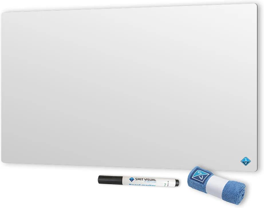 Emaille whiteboard zonder rand - 100x100 cm