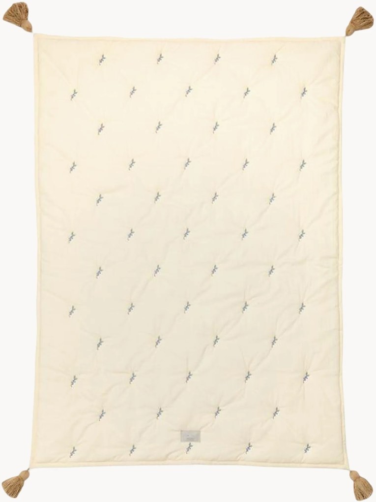 Gewatteerd knuffeldeken Blueberries van biokatoen