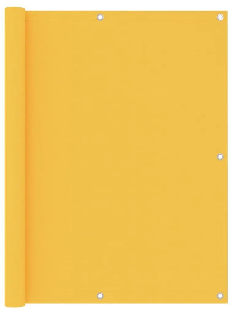 vidaXL Balkonscherm 120x400 cm oxford stof geel