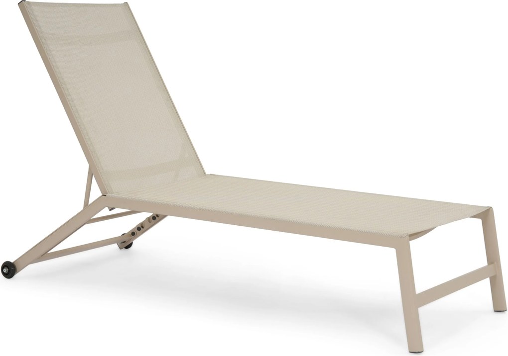 Lifestyle Garden Furniture Lento Ligbed Verstelbaar Textileen Zand/Beige