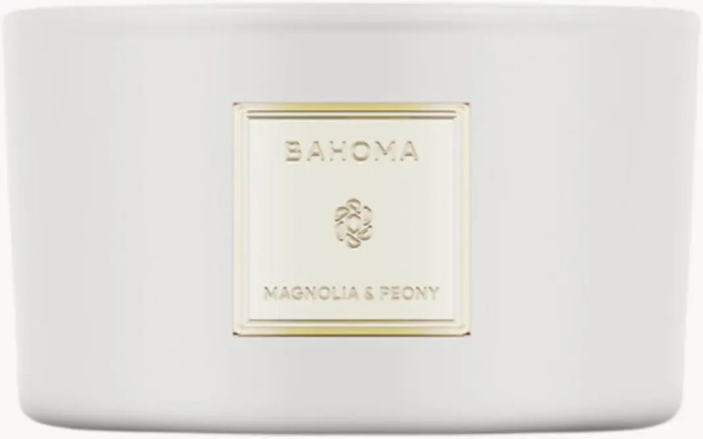 Handgegoten 3-lonts geurkaars Magnolia & Peony (citrus, pioenroos)