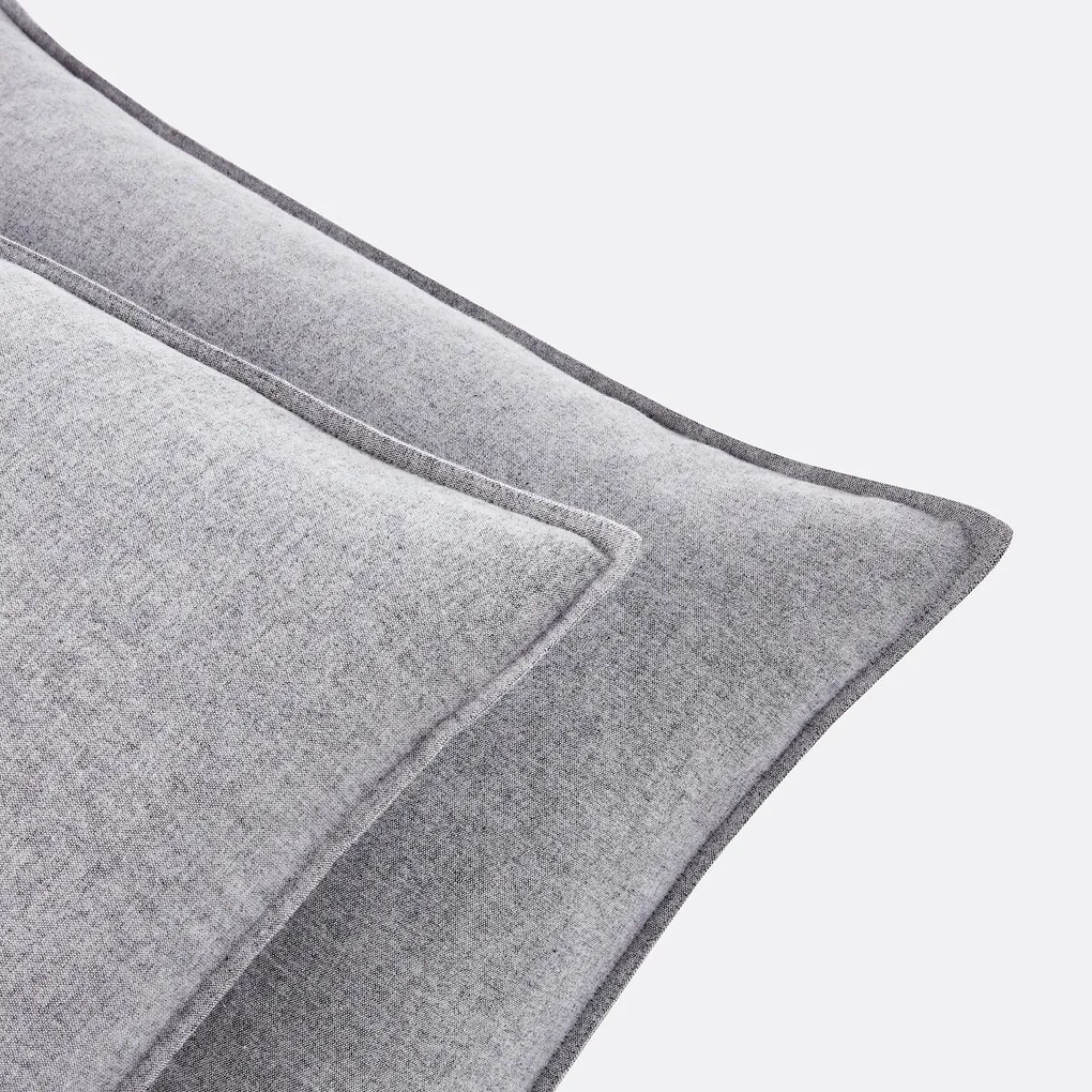 Kussensloop, katoenen chambray flanel, Clara