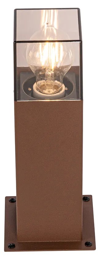 Industriële staande buitenlamp roestbruin 30 cm IP44 - Denmark