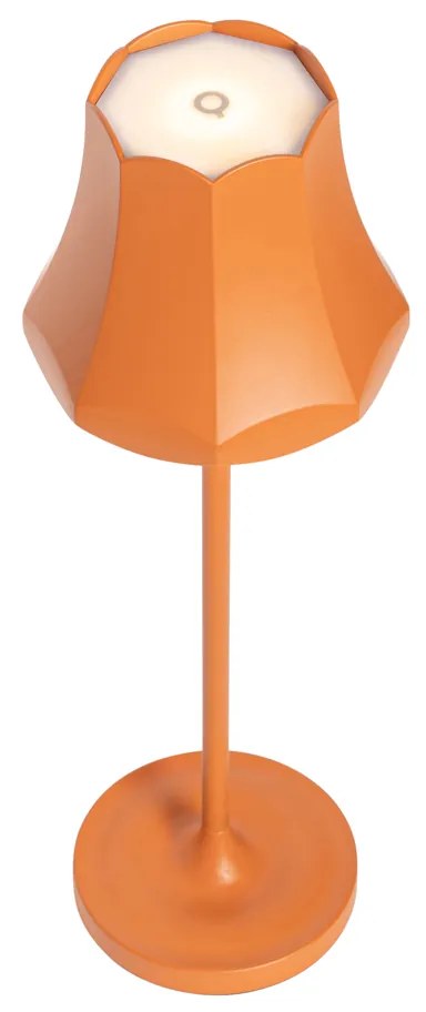 Set van 2 retro tafellampen oranje oplaadbaar IP44 - Granny