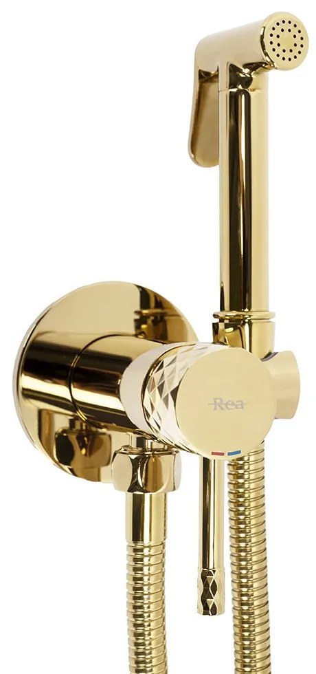 Inbouw Bidetmengkraan Rea Lungo Loop Diamond Gold