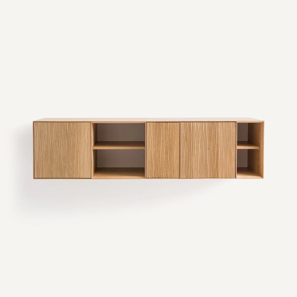 Eiken wandconsole Mikube