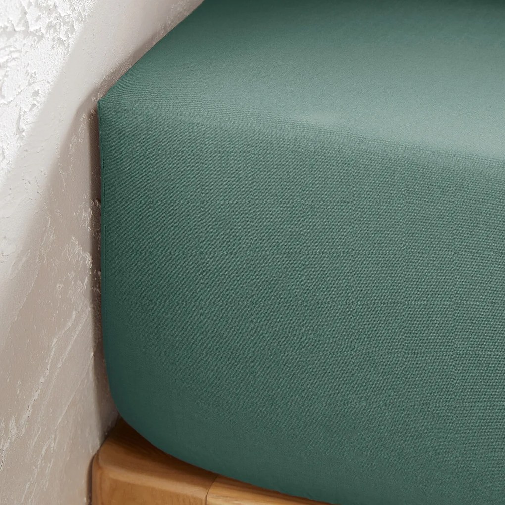 Effen hoeslaken in tergal, omslag 25 cm, Scenario