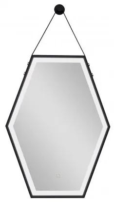 Badstuber Steel spiegel met LED verlichting 60x80cm mat zwart