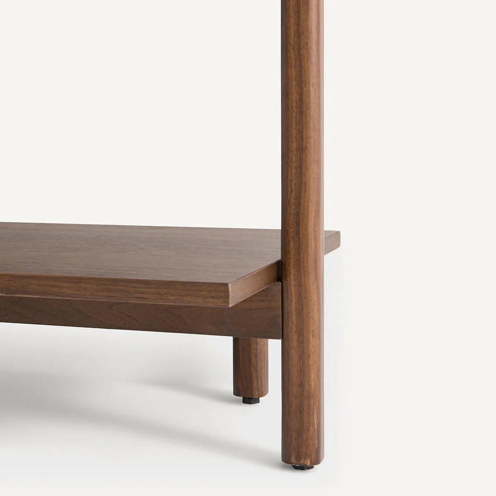 Kast van notenhout en fineer voor dressing, 6 legplanken, Rory