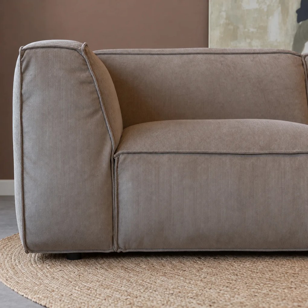 Hoekbank Rechts Beige