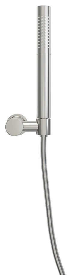 Mueller Round staafhanddoucheset met wandhouder RVS