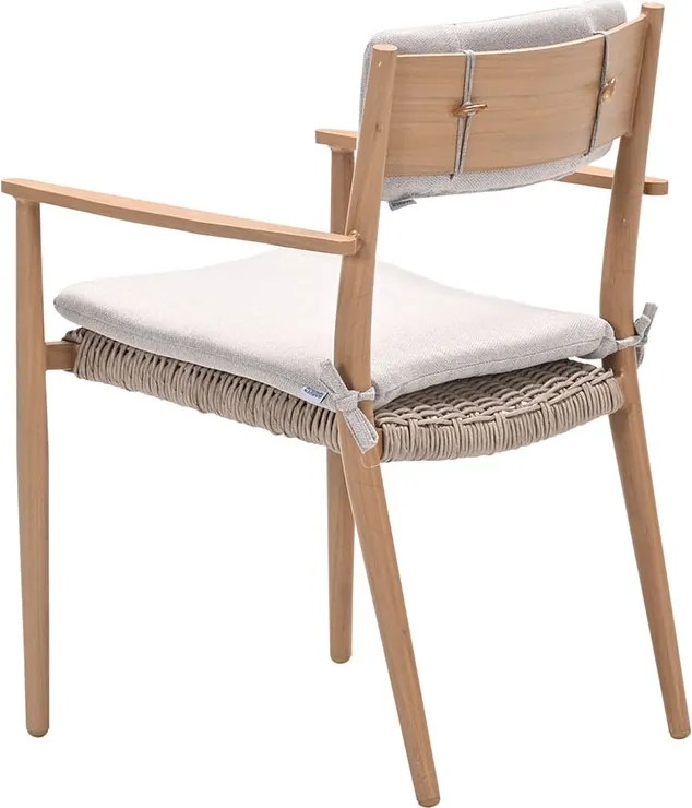 Garden Impressions Lily tuinset 7-delig light teak look - Kasper tuintafel 220x93 cm