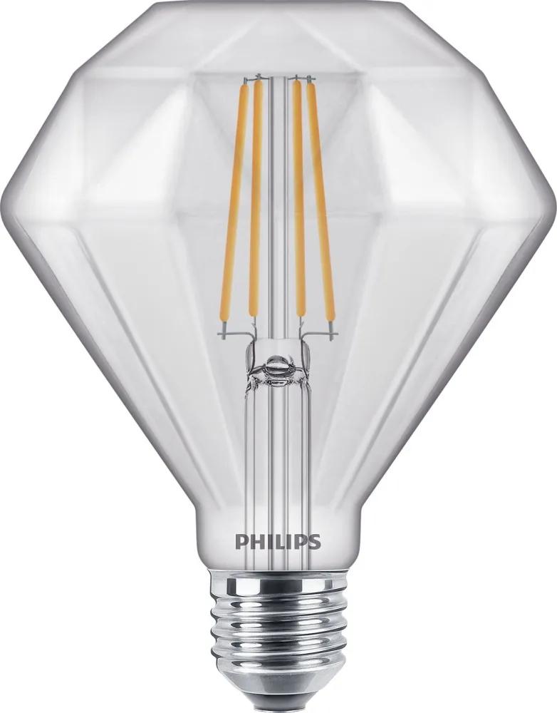 Philips Classic LEDbulb Vintage E27 Diamond 5W 827 | Dimbaar - Vervangt 40W