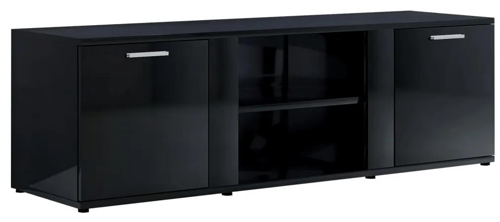 vidaXL Tv-meubel 120x34x37 cm bewerkt hout hoogglans zwart