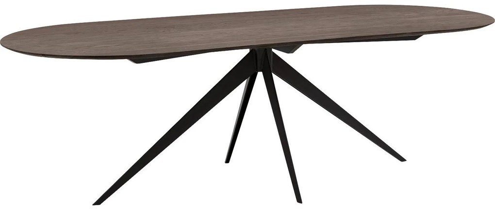 Goossens Excellent Eettafel Uniek, Semi rond 260 x 100 cm