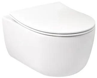 Plieger Kansas Compact randloos toilet met softclose & quick release slimme zitting wit