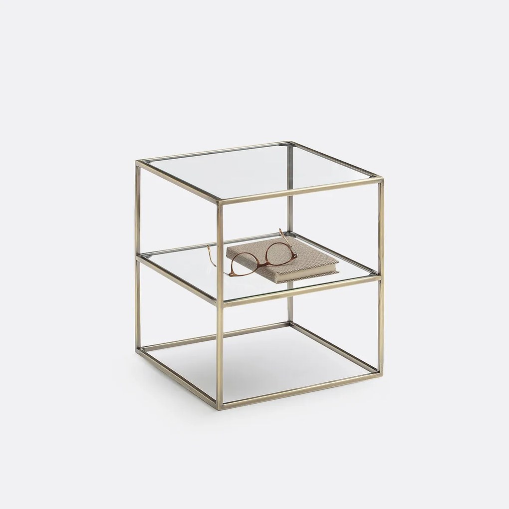 Nachttafel met dubbel blad, Luxore