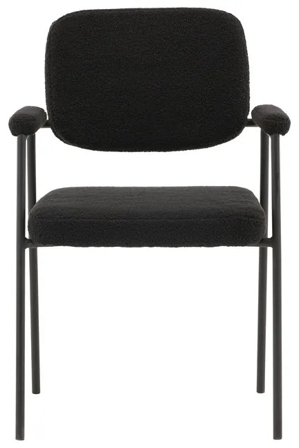 Jörn Eetkamerstoel - Gustav - Zwart - Fluweel - Jörn