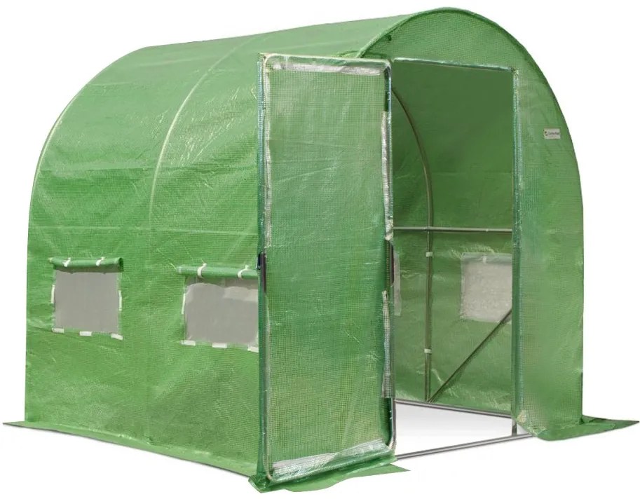 Folie tunnel 2x2m Garden Point groen met deur