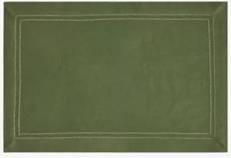 Eirsen Katoenen Placemat Groen – Intens Olijf - Sklum