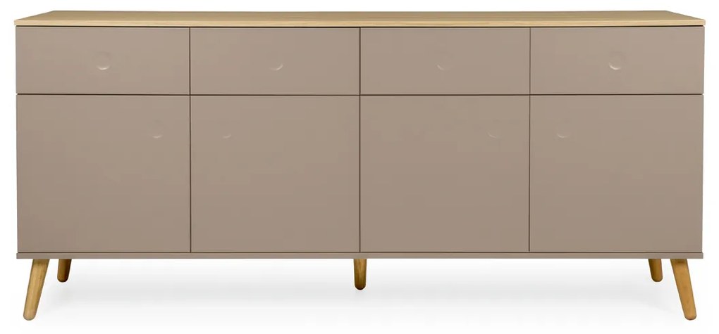 Tenzo Dot Groot Dressoir Taupe Scandinavisch - 192x43x86cm.