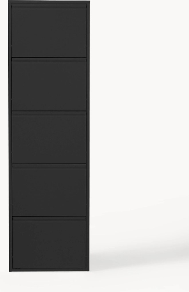 Wand schoenenkast Caruso met opklapbare planken