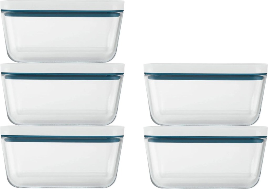 ZWILLING Fresh &amp; Save Vacuümdozenset , 5-delig / M, glas, La-mer - Fresh &amp; Save - ZWILLING