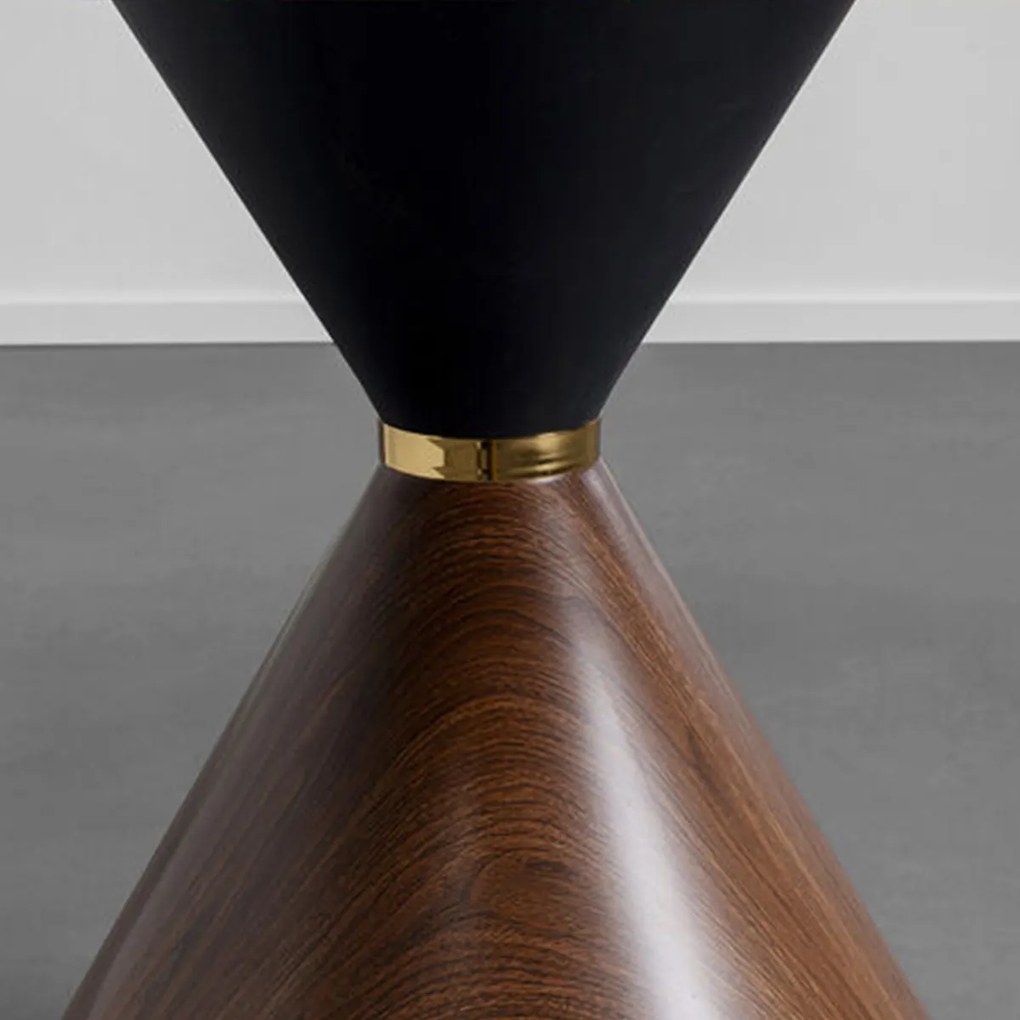 Kare Design Cono Ronde Eettafel Walnoot - 120 X 120cm.