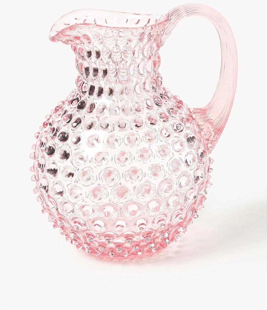 Mondgeblazen karaf Hobnail, 2 L