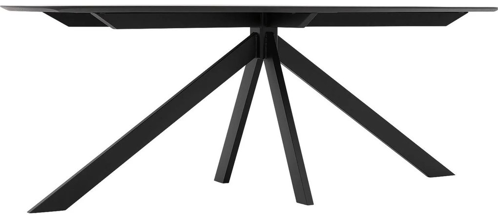 Goossens Excellent Eettafel Uniek, Semi ovaal 200 x 110 cm