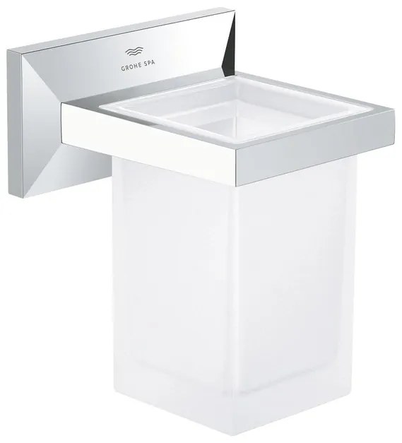 Grohe Allure brilliant houder met glas chroom 40893000