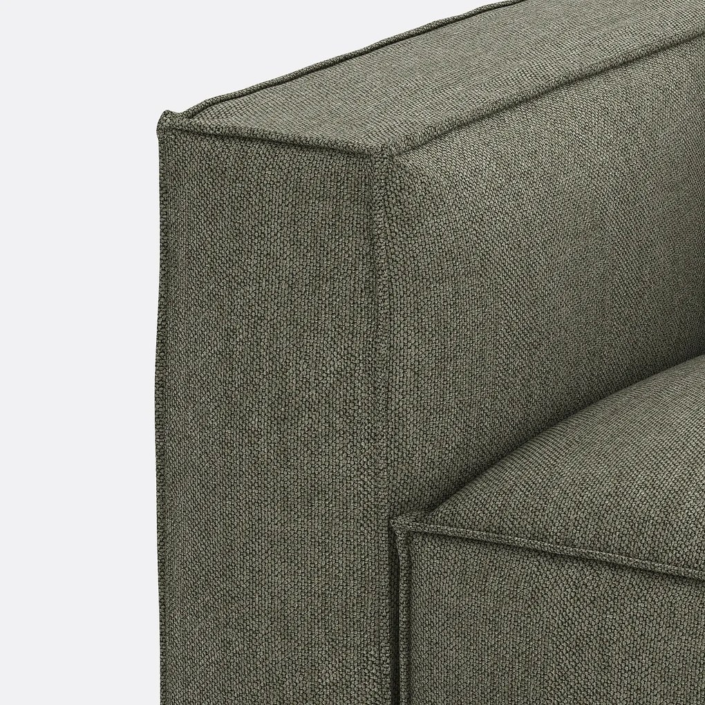Modulaire bank 2-zit, gestructureerde stof, Seven