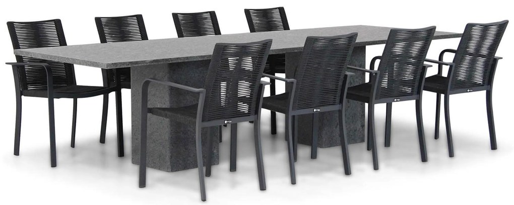 Tuinset 8 personen 300 cm Rope Grijs Santika Furniture Santika