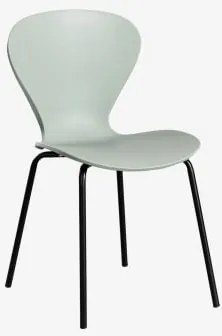 Stapelbare Eetkamerstoelen Set Van 4 Uit Zwart & Polypropyleen Celadon - Sklum